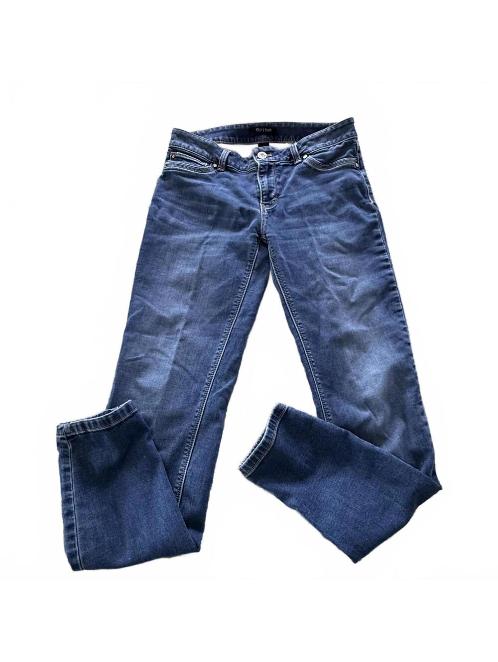 WHITE HOUSE BLACK MARKET Sz 4R Skinny leg luxury stretch jeans Midrise Preppy‎